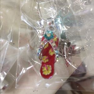 Red Flip Flop necklace